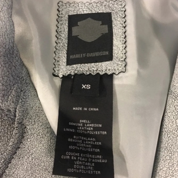 *SOLD Harley-Davidson Women's Crackle Jacket White - Picture 4 of 6